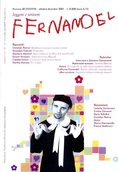 Il numero 38 (2001), con Tiziano Scarpa in copertina in una foto di Giovanni Giovannetti